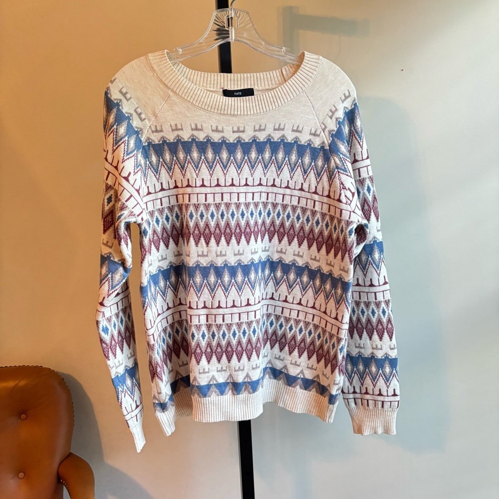 Anthropologie Fate Soft Cream Knit Top‎